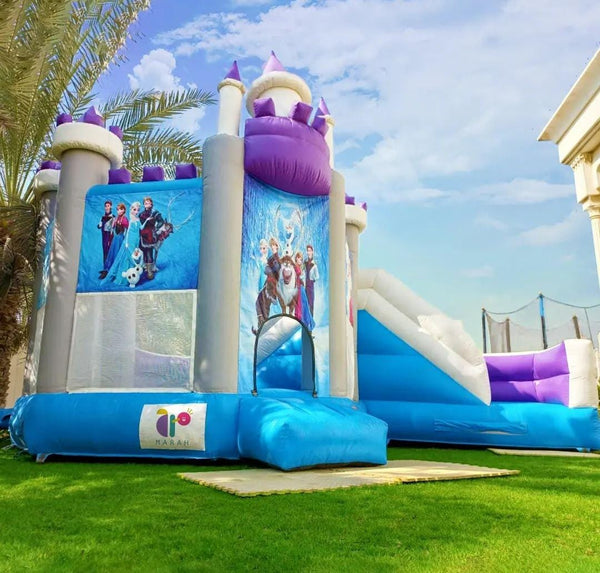 Frozen Tower Jumping Castle and Slide