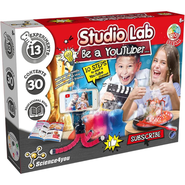 Science4you Be a Youtuber Starter Kit for Kids, Create your Channel