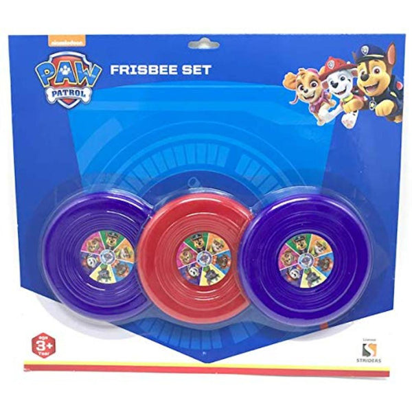 Paw Patrol 3 Flying Discs (Frisbees) Set Multi Color