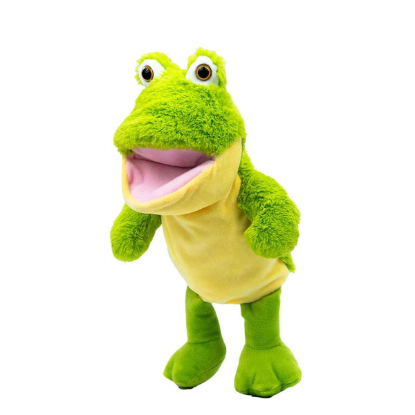 Pugs At Play Frog Talking Hand Puppet, Green