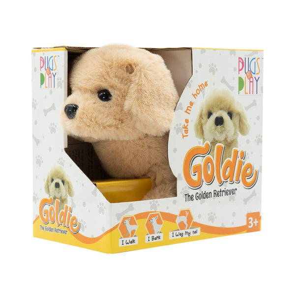 Pugs At Play Goldie Walking Dog – The Golden Retriever Kids Animal Toy