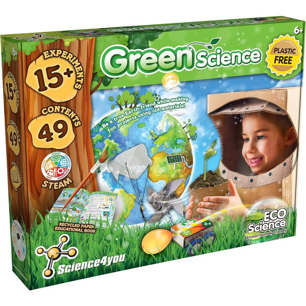 Science 4 You Green Science Kit, Science Experiments- Cress Seeds for Kids to Grow