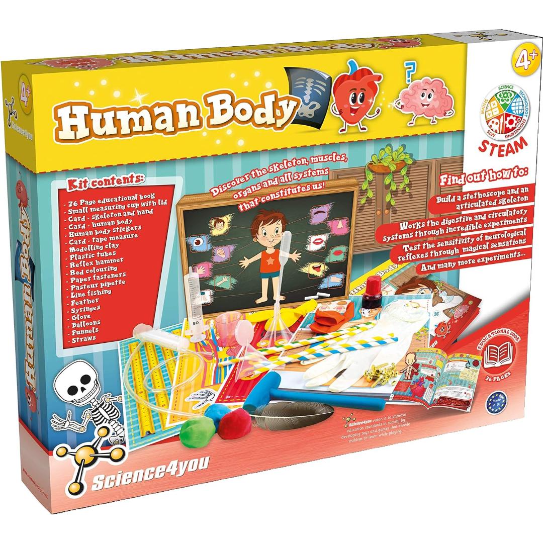 Science4you Human Body Science Set 15Activities For Kids, Discover Hum ...