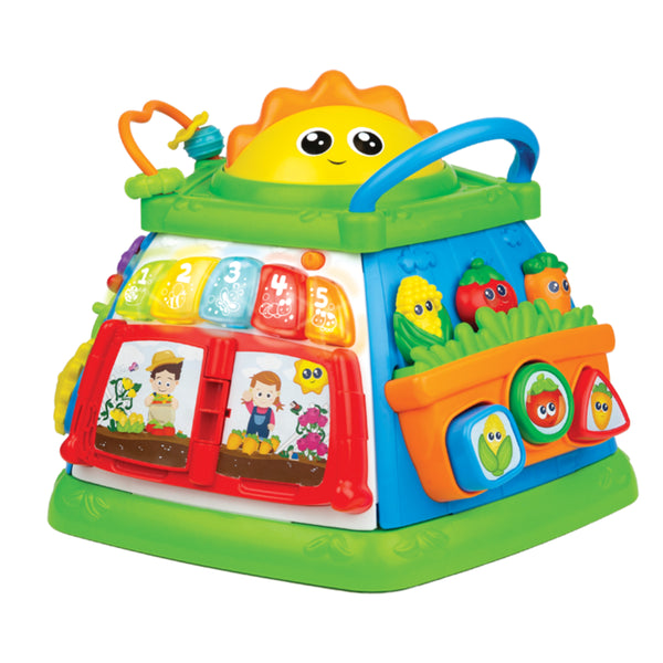 Winfun Lil Greenthumb Activity Cube - 6 Months and up, Lights, Sound Effects and Music