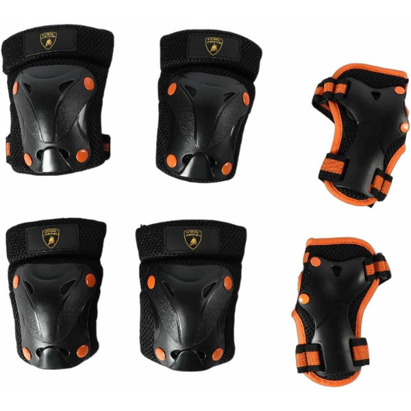 Lamborghini Skate Protector Set, Black/Orange Multiple Size