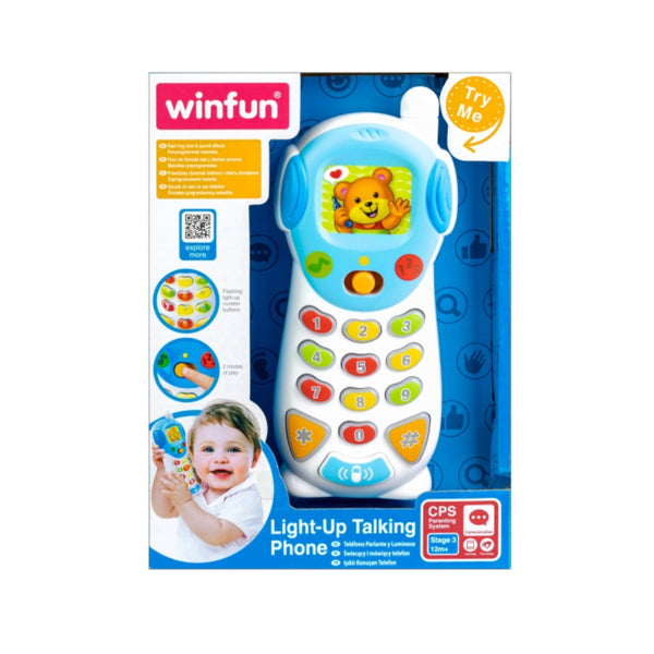 WinFun E Light up Talking Phone Toy For Kids