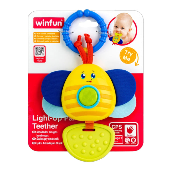 Winfun Light Up Pal Teether Bee Toy For New Born