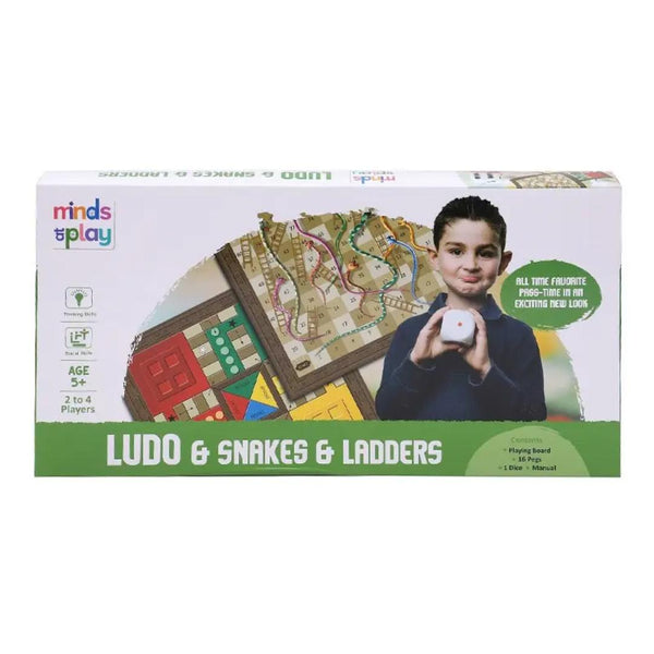 Minds at Play Ludo with Snakes and Ladders For Kids