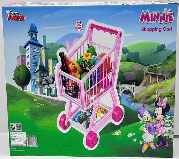 Disney Mickey Minnie Mouse Children's Shopping Cart ,Supermarket Kitchen Trolley