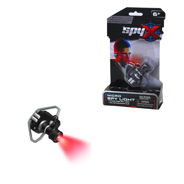 Spy X - Micro Spy Light - Spy Toy Clips To Your Ear for Hands Free Spying