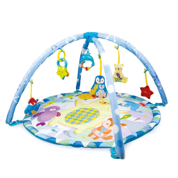 Winfun Polar Fiesta Activity Playmat with Hanging Toys, For Newborns and up