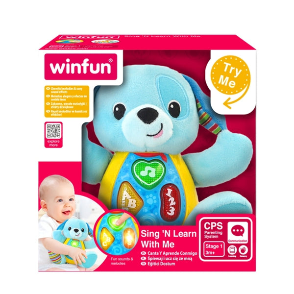Winfun Sing 'N Learn With Me Blueberry Pup Toy