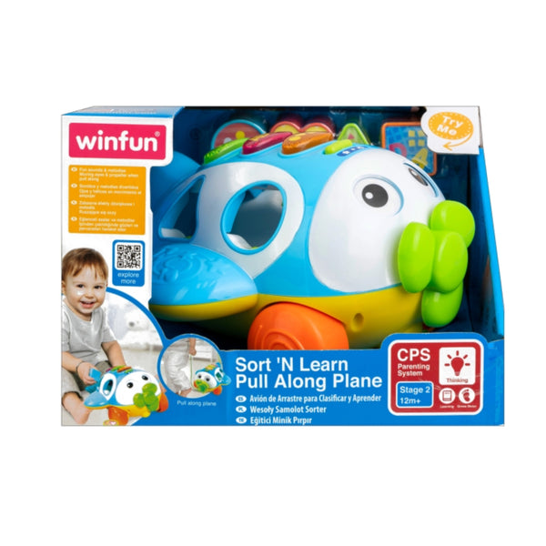 Winfun Sort and Learn Pull Along Plane