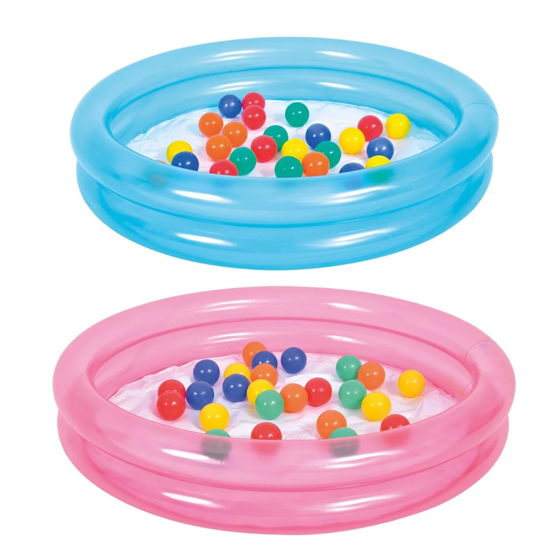 2 Rng Pool Sun Club Inflatable 2-ring Pool for Children with Balls – Bait AL Tarfeeh