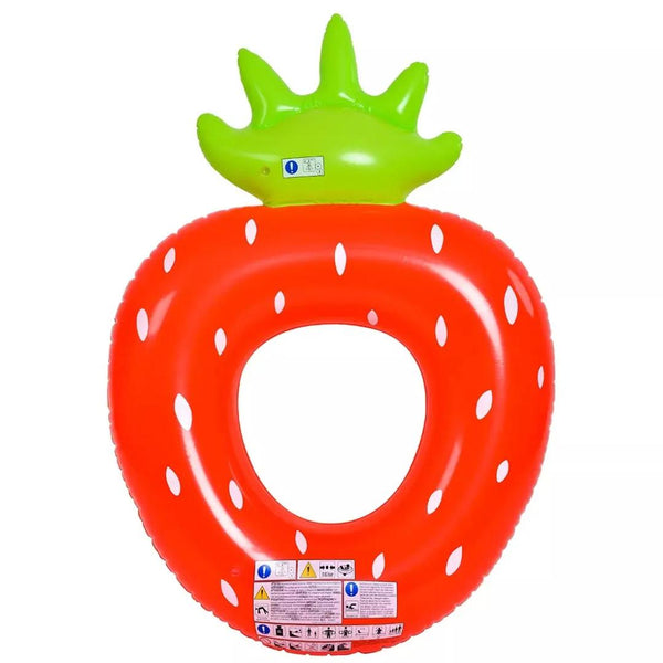 Sun Club Inflatable Strawberry Ring Float 100 x 76 cm - jilong