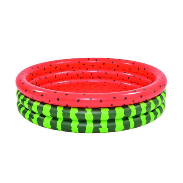Sun Club Watermelon Shaped Inflatable kids Pool - Red and Green - jilong