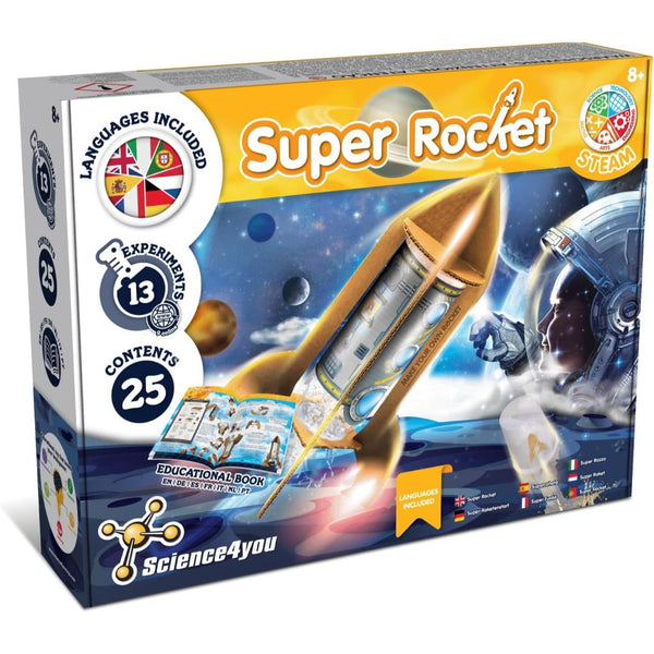Science4You Super Rocket Launcher Children's STEM Activity Educational Science Kit