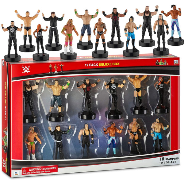 WWE 12 Pack Deluxe Box Stampers Brand New Ultimate Warrior, 12 pcs Deluxe Pack (S1)