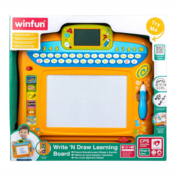 Winfun - Write Draw Learning Board Toys for Kids age 2Y+