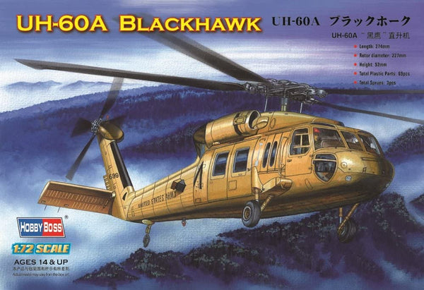 1/72 WY87216 HOBBY BOSS UH-60A BLACKHAWK HELICOPTER