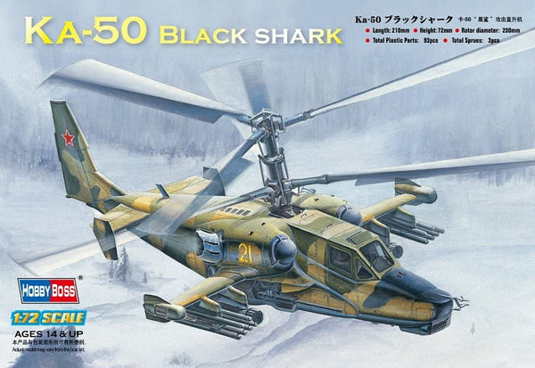 1/72 WY87217 HOBBY BOSS KA-50 BLACK SHARK ATTACK HELICOPTER