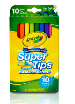 10 ct. Washable Super Tips Markers