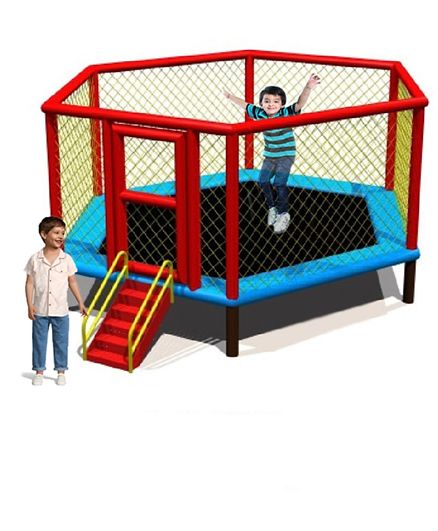 10 feet heavy-duty trampoline with metal stand