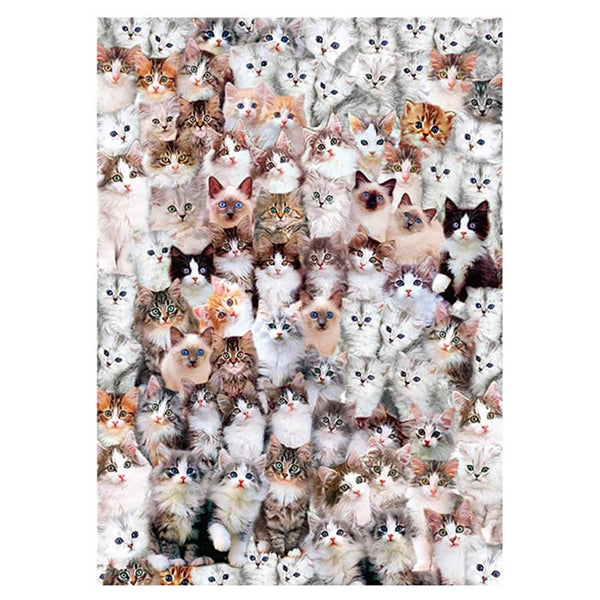 1000 Pieces Jigsaw Paper Puzzles, Home Wall Decor - Cat World