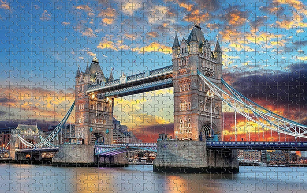 1000 Pieces Jigsaw Paper Puzzles, Home Wall Decor - Tower Bridge