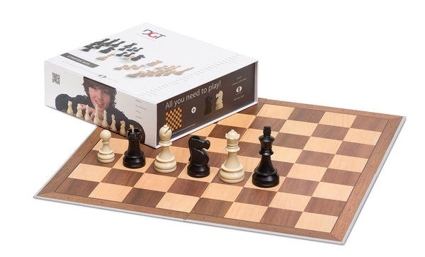 10874 DGT CHESS STARTER BOX GREY with Board and Pieces
