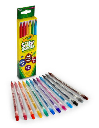 أقلام ملونة قابلة للفك،معطره-12 قطعه