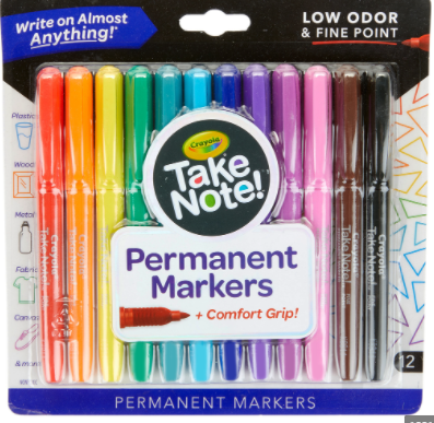 12ct. Permanent Markers