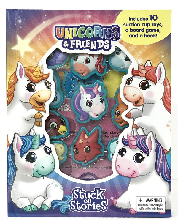 Phidal Unicorns and Friends Activity Book Stuck on Stories - Multicolour