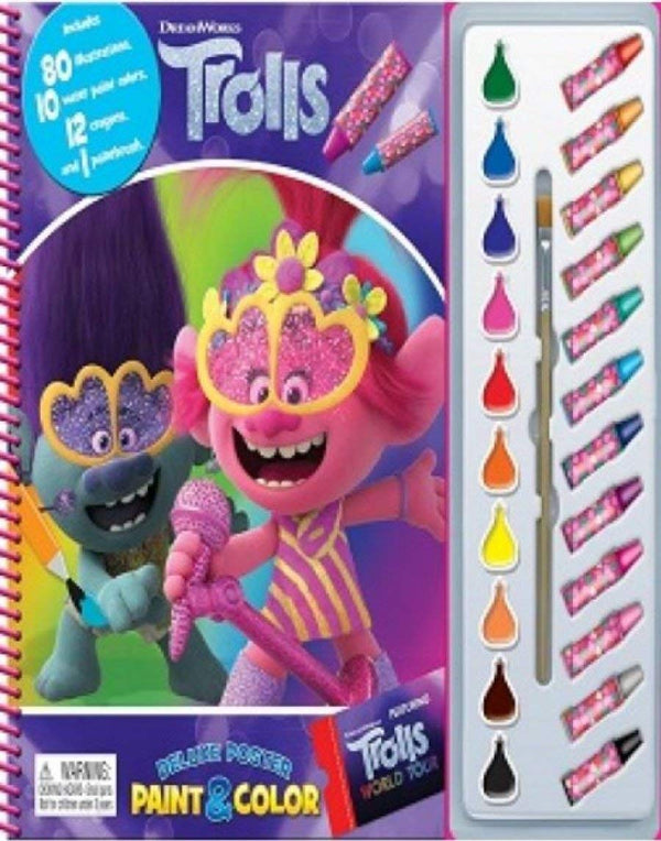 Phidal Dreamworks Trolls 2 Deluxe Poster Paint and Color - English