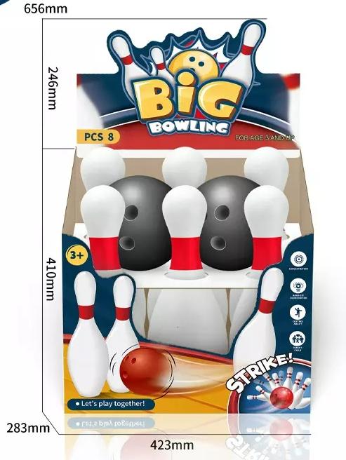 Bowling ball game set big bowling toys for kids indoor 8pcs