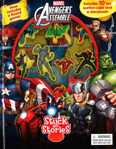 Phidal The Avengers Activity Book Stuck on Stories - Multicolour