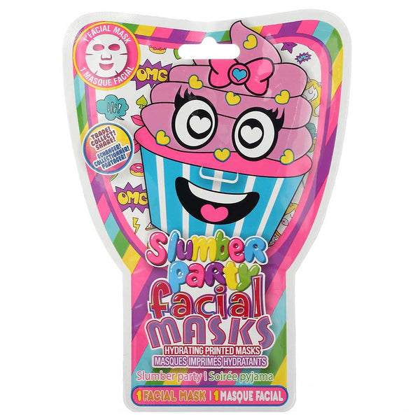 Yoyo Lipgloss Slumber Party Face Masks Pack of 1  - (Assorted Colors and Design)