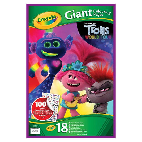 18 page Giant Coloring Pages - Trolls World Tour