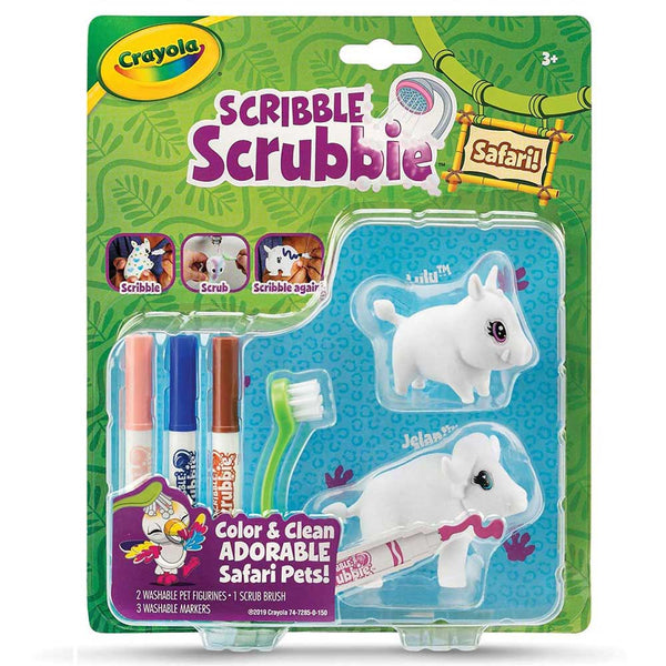 2 ct. Scribble Scrubbie Safari, Pack 1 (Croc/Cobra)