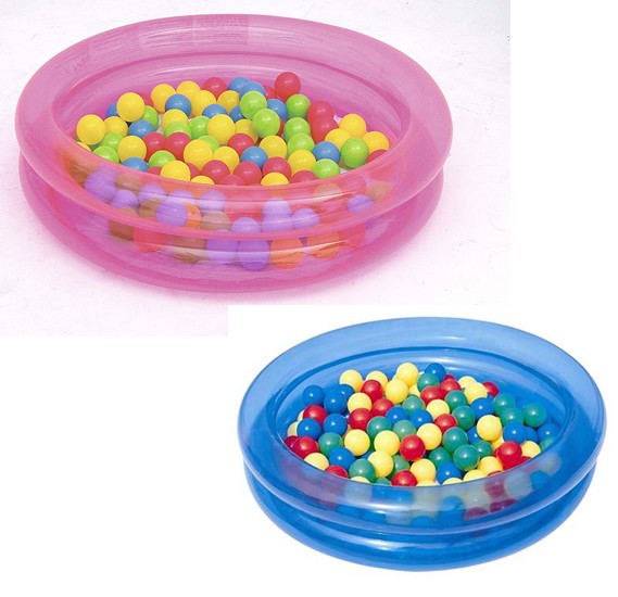 مسبح للأطفال مع خمسين كرة ملونة