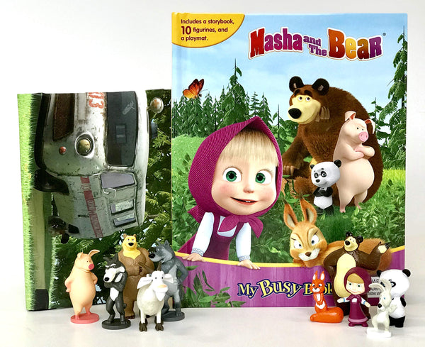 Phidal Animaccord Masha and the Bear My Busy Books - English