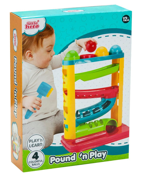 Little Hero Pound N Play with 4 Colourful Balls - Multicolour