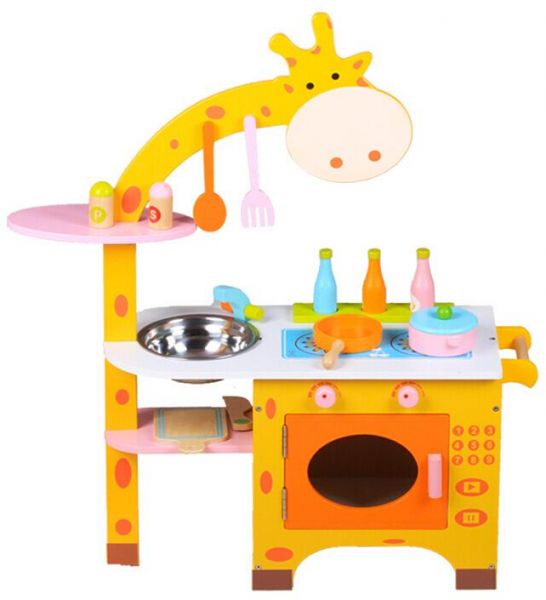 Giraffe Kitchen Educational Wooden Toy