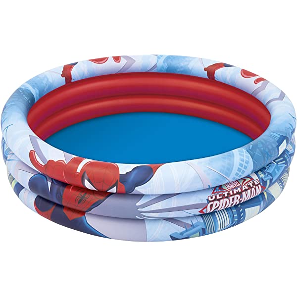 3 Ring Spiderman Pool - Red and Blue