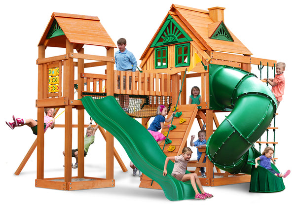 ADELADE WILDERNESS GYM Swing Set (Treehouse Roof)