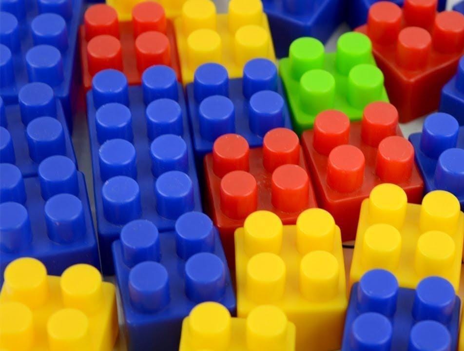 Multi Coloured Building Blocks 48 Pieces Soft Plastic Multi Colored Building Block Set – Bait AL Tarfeeh