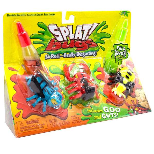Splat Bugs Horsefly Scorpion Louse Multicolor - Pack of 3
