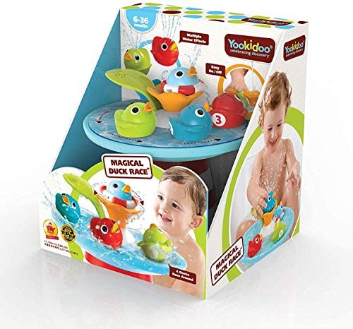 Yookidoo Magical Duck Race Kids Bath Toy  Multicolor - Pack of 4