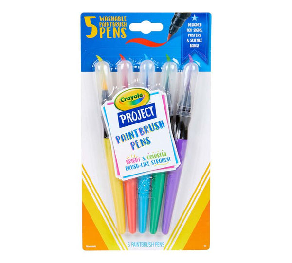 5 ct. Washable No Drip Paint Brush Pens