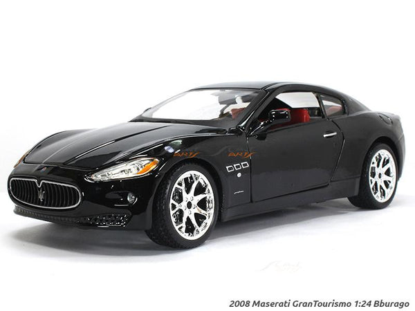 Bburago Die-Cast Maserati Gran Turismo Car 1:24 Scale - Black